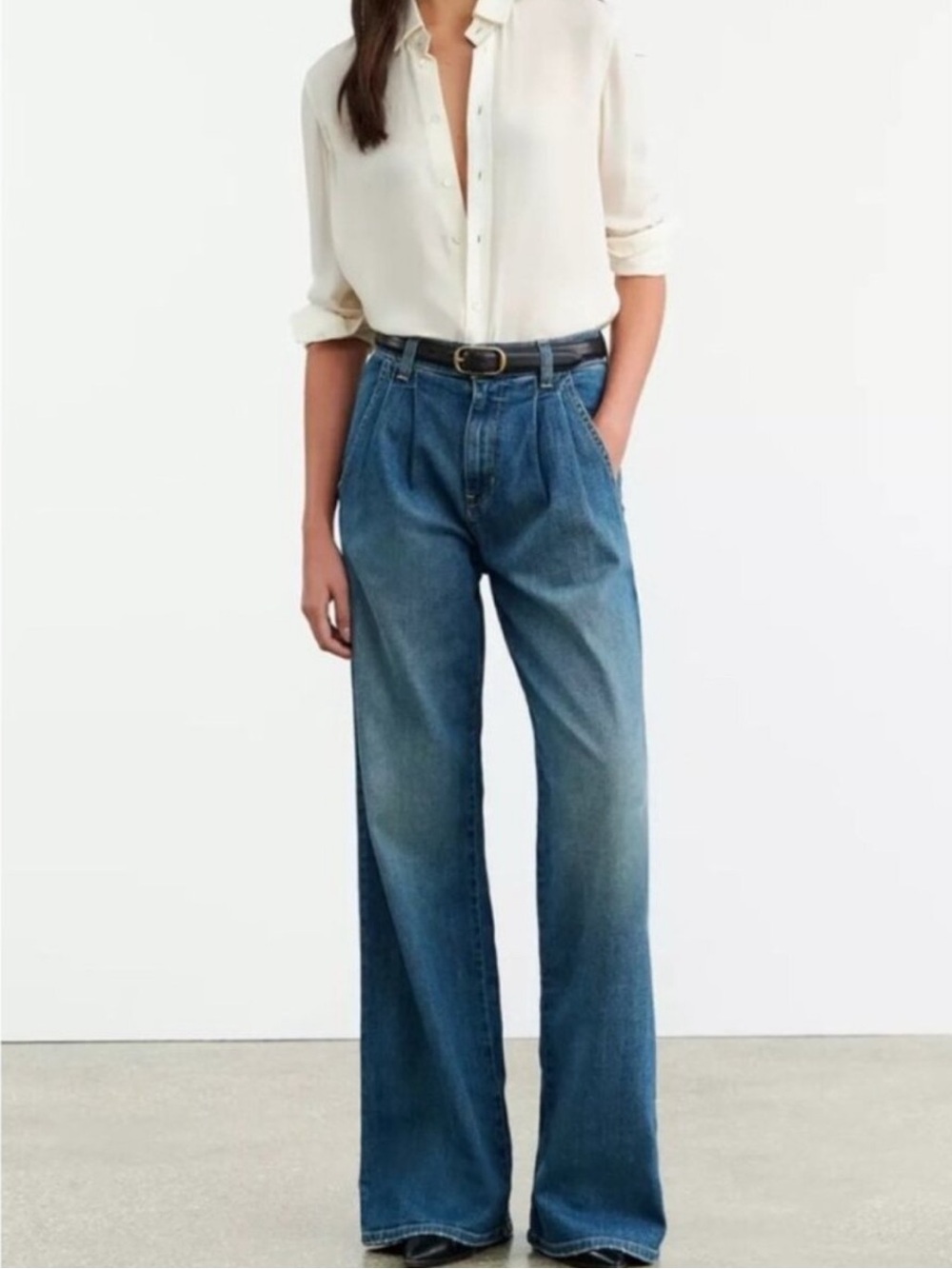 Nili Lotan Flora Jean in Classic Wash